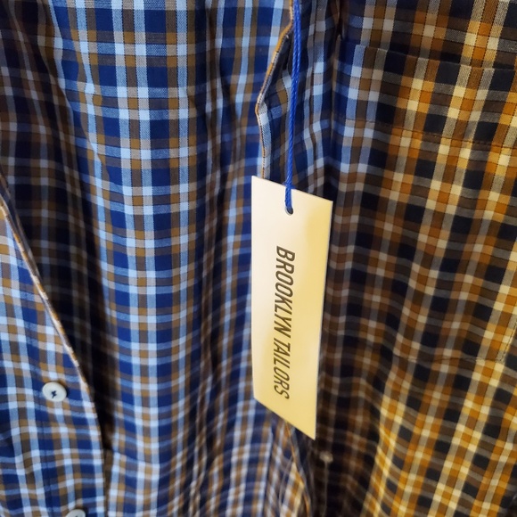 NWT Men's Brooklyn Tailors Button-up Shirt - Picture 3 of 4